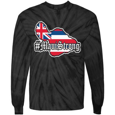 Pray For Maui Strong Hawaii Strong Save Maui Hawaii Tie-Dye Long Sleeve Shirt