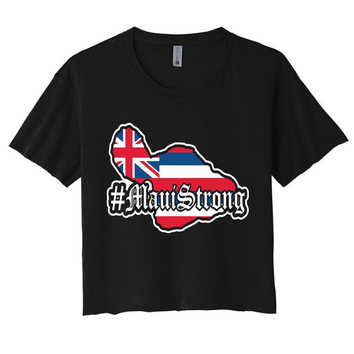 Pray For Maui Strong Hawaii Strong Save Maui Hawaii Crop Top