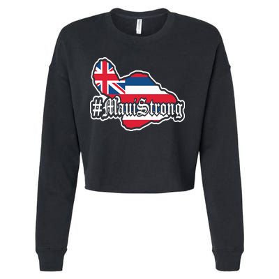 Pray For Maui Strong Hawaii Strong Save Maui Hawaii Cropped Pullover Crew