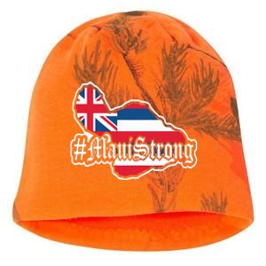 Pray For Maui Strong Hawaii Strong Save Maui Hawaii Kati - Camo Knit Beanie