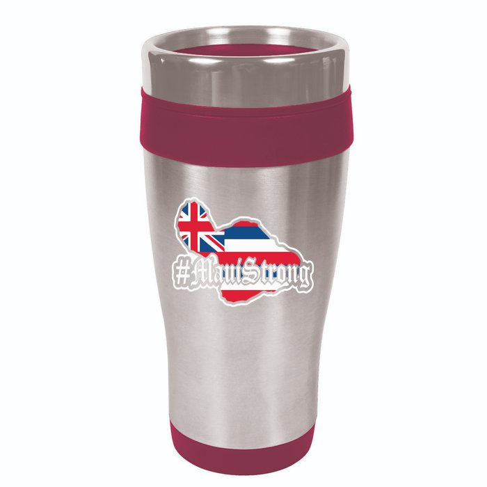 Pray For Maui Strong Hawaii Strong Save Maui Hawaii 16oz Travel Tumbler