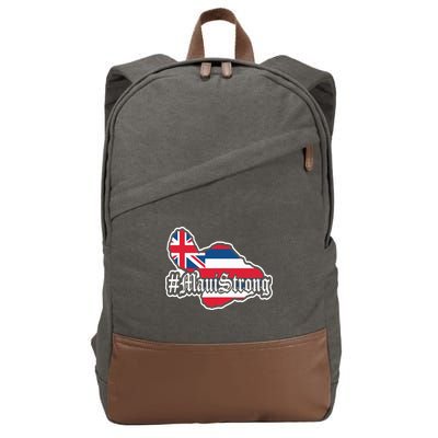 Pray For Maui Strong Hawaii Strong Save Maui Hawaii Cotton Canvas Backpack