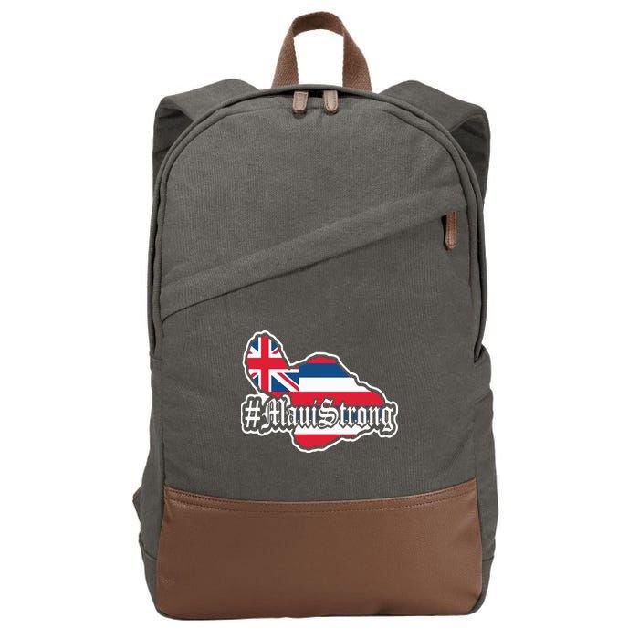 Pray For Maui Strong Hawaii Strong Save Maui Hawaii Cotton Canvas Backpack