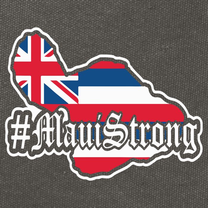 Pray For Maui Strong Hawaii Strong Save Maui Hawaii Cotton Canvas Backpack