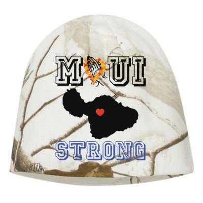 Pray For Maui Strong Hawaii Strong Save Maui Hawaii Kati - Camo Knit Beanie