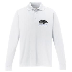 Pray For Maui Strong Hawaii Strong Save Maui Hawaii Performance Long Sleeve Polo