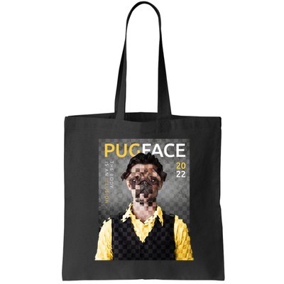 Pug Face Man Magazine Pixelated Bag
