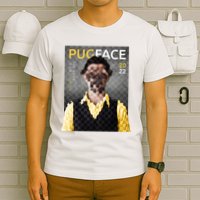 Pug Face Man Magazine Pixelated T-Shirt