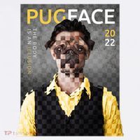 Pug Face Man Magazine Pixelated Premium T-Shirt