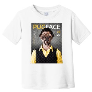 Pug Face Man Magazine Pixelated Toddler T-Shirt