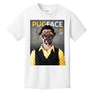 Pug Face Man Magazine Pixelated Kids T-Shirt