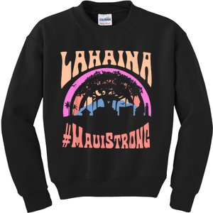 Pray For Maui Hawaii Strong Tee Apparel Matching Family Kids Sweatshirt