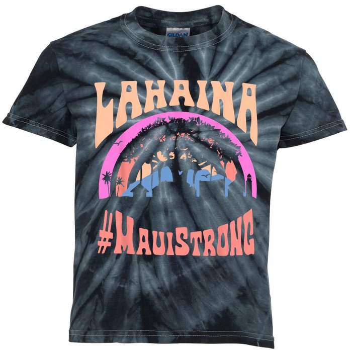 Pray For Maui Hawaii Strong Tee Apparel Matching Family Kids Tie-Dye T-Shirt