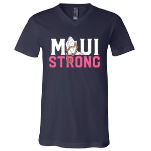 Pray For Maui Hawaii Strong V-Neck T-Shirt