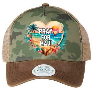 Pray For Maui Pray For Hawaii Wildfire Support Womens Legacy Tie Dye Trucker Hat