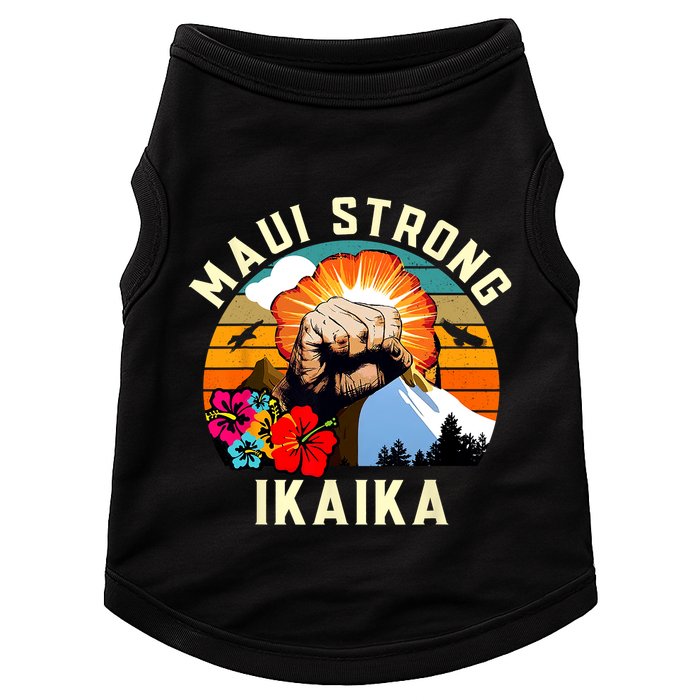 Pray For Maui Hawaii Strong Tee Apparel Matching Family Doggie Tank
