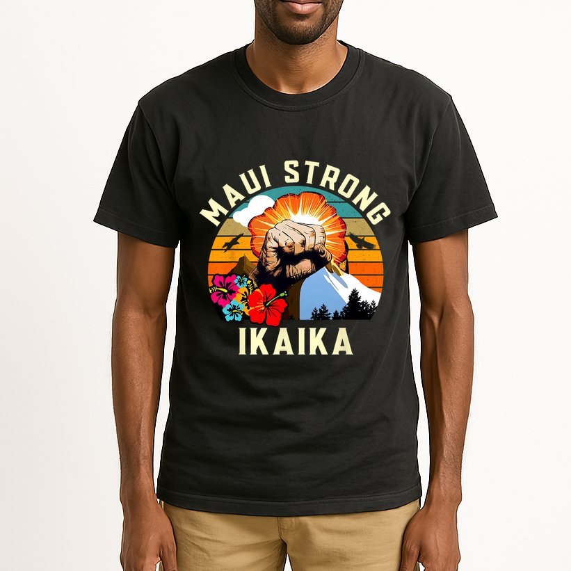 Pray For Maui Hawaii Strong Tee Apparel Matching Family Tall T-Shirt
