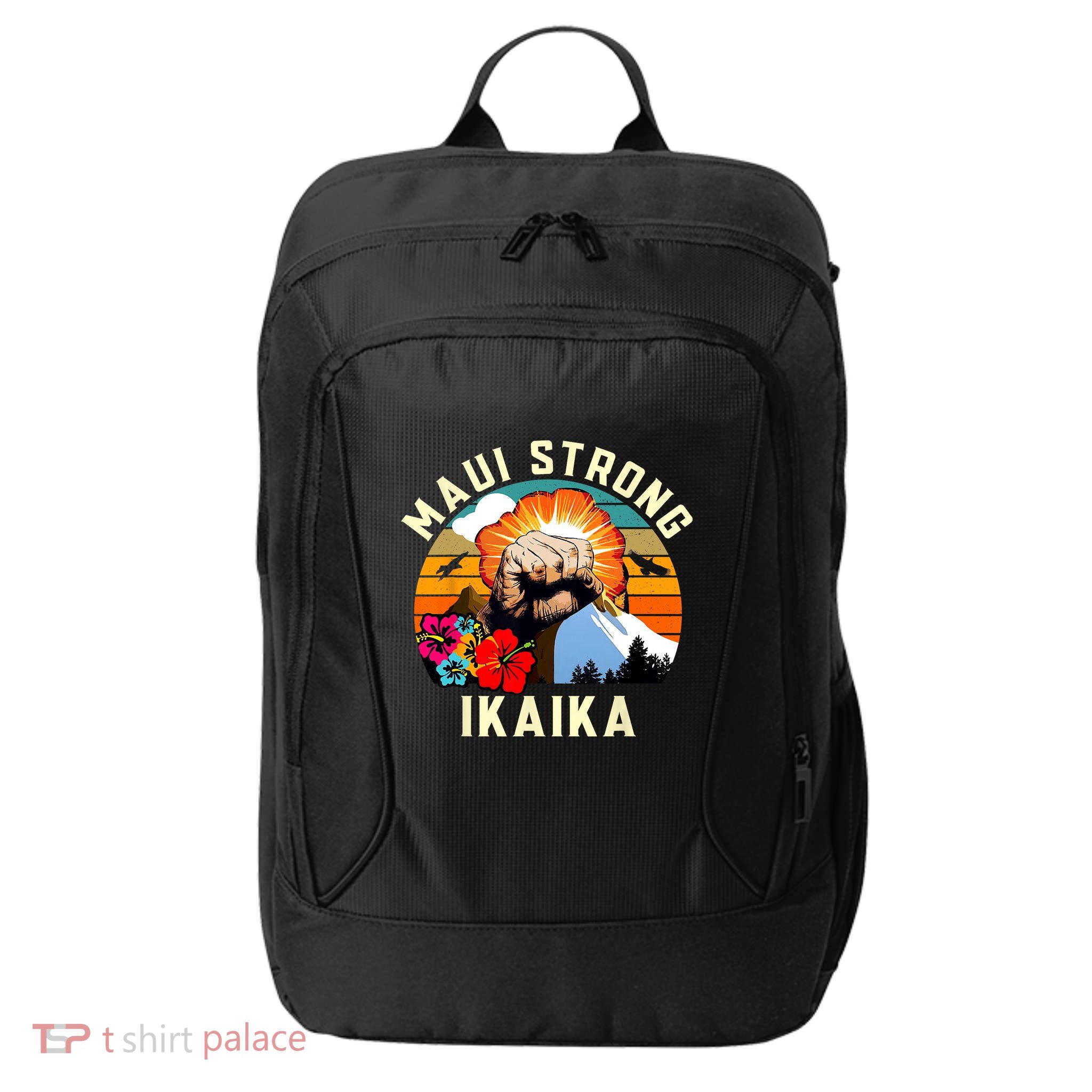 Pray For Maui Hawaii Strong Tee Apparel Matching Family City Backpack