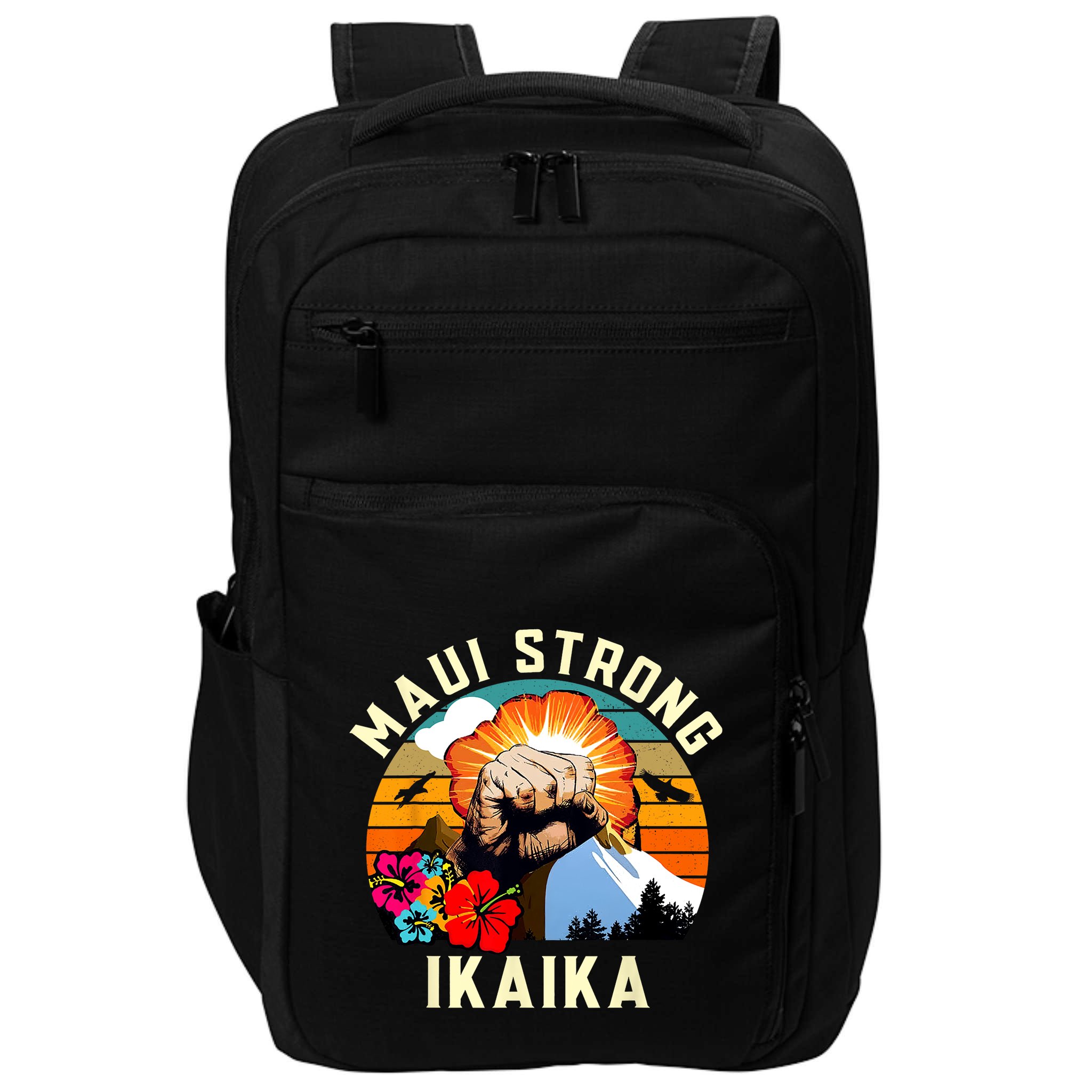 Pray For Maui Hawaii Strong Tee Apparel Matching Family Impact Tech Backpack