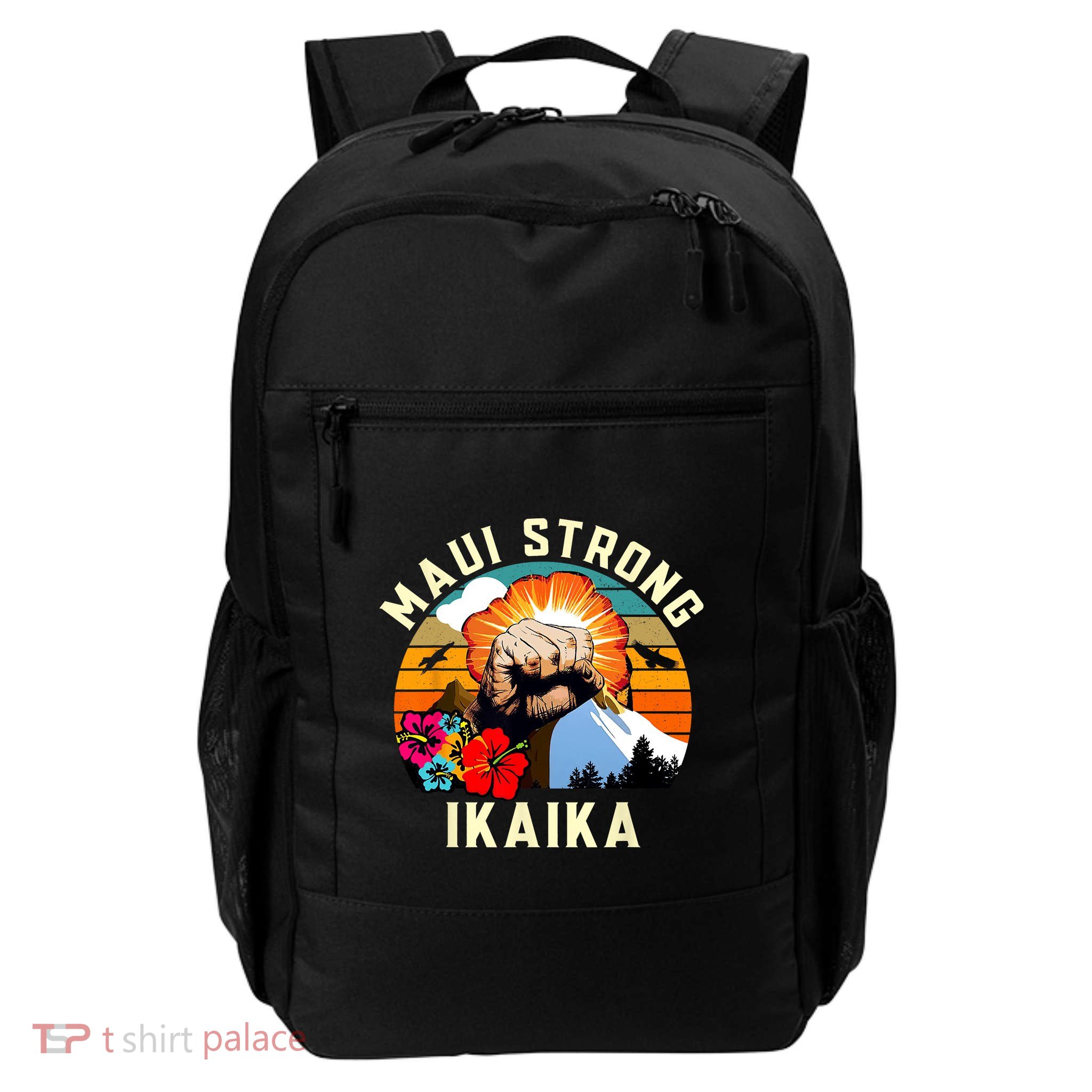 Pray For Maui Hawaii Strong Tee Apparel Matching Family Backpack