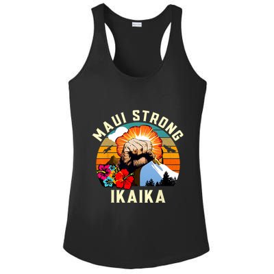 Pray For Maui Hawaii Strong Tee Apparel Matching Family Ladies PosiCharge Competitor Racerback Tank