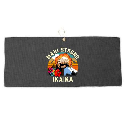 Pray For Maui Hawaii Strong Tee Apparel Matching Family Large Microfiber Waffle Golf Towel