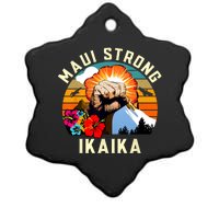 Pray For Maui Hawaii Strong Tee Apparel Matching Family Ceramic Star Ornament