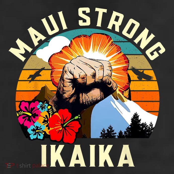 Pray For Maui Hawaii Strong Tee Apparel Matching Family 25L Jumbo Tote