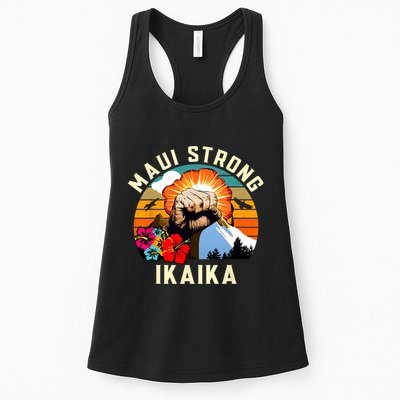 Pray For Maui Hawaii Strong Tee Apparel Matching Family Womens Tank Top