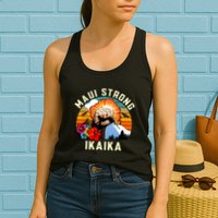 Pray For Maui Hawaii Strong Tee Apparel Matching Family Womens Tank Top