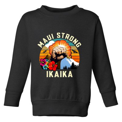 Pray For Maui Hawaii Strong Tee Apparel Matching Family Toddler Sweatshirt