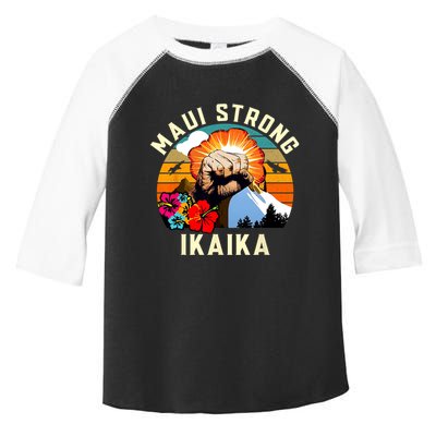 Pray For Maui Hawaii Strong Tee Apparel Matching Family Toddler Fine Jersey T-Shirt