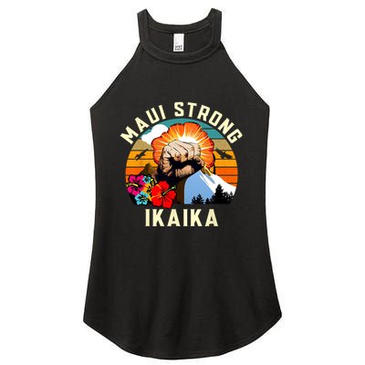 Pray For Maui Hawaii Strong Tee Apparel Matching Family Women's Perfect Tri Rocker Tank