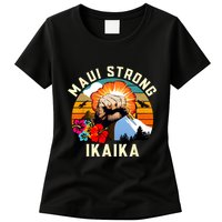Pray For Maui Hawaii Strong Tee Apparel Matching Family Womens T-Shirt
