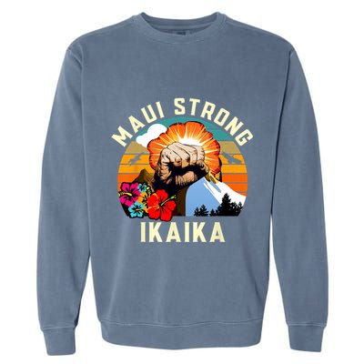 Pray For Maui Hawaii Strong Tee Apparel Matching Family Garment-Dyed Sweatshirt
