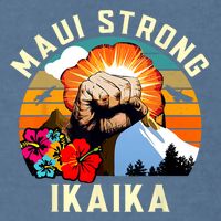 Pray For Maui Hawaii Strong Tee Apparel Matching Family Garment-Dyed Sweatshirt