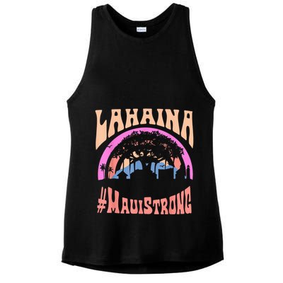 Pray For Maui Hawaii Strong Tee Apparel Matching Family Ladies PosiCharge Tri-Blend Wicking Tank