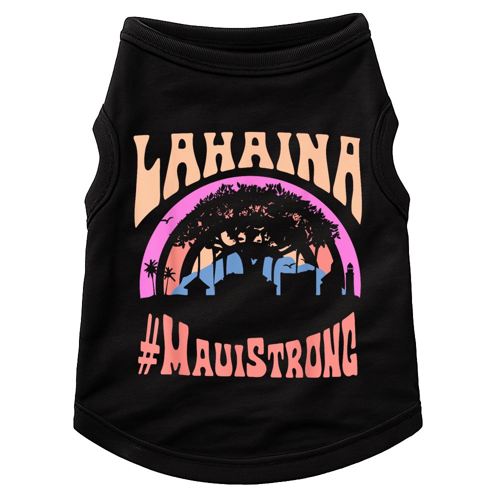 Pray For Maui Hawaii Strong Tee Apparel Matching Family Doggie Tank