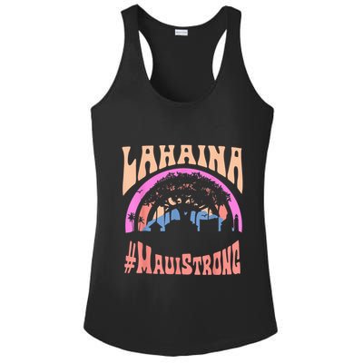 Pray For Maui Hawaii Strong Tee Apparel Matching Family Ladies PosiCharge Competitor Racerback Tank