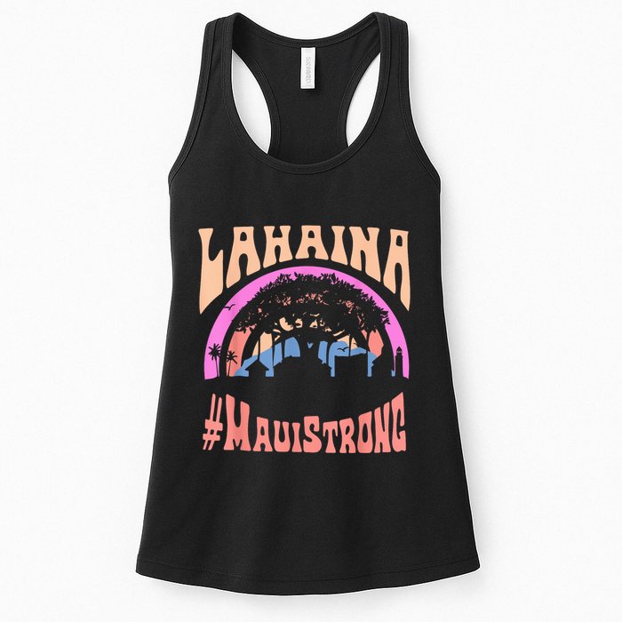 Pray For Maui Hawaii Strong Tee Apparel Matching Family Womens Tank Top