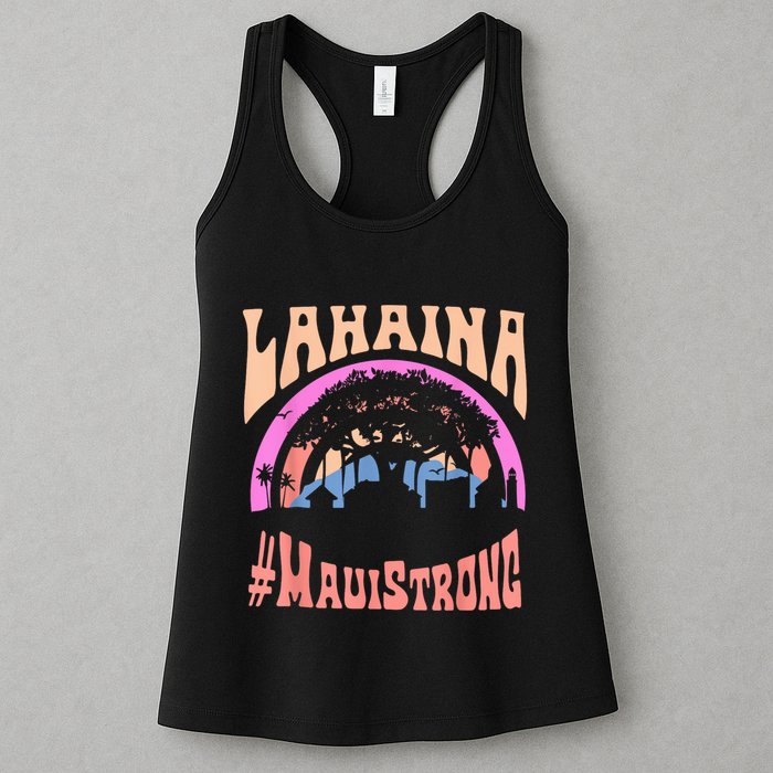 Pray For Maui Hawaii Strong Tee Apparel Matching Family Womens Tank Top