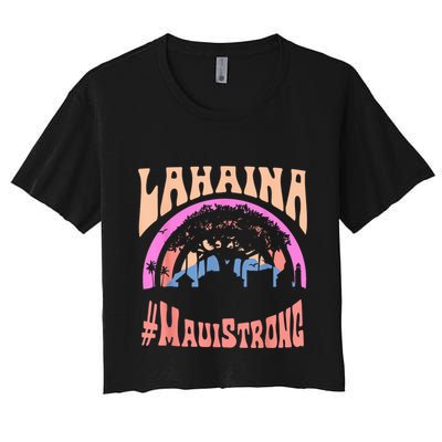 Pray For Maui Hawaii Strong Tee Apparel Matching Family Crop Top
