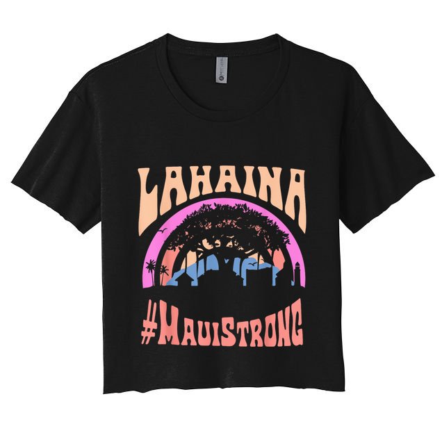 Pray For Maui Hawaii Strong Tee Apparel Matching Family Crop Top