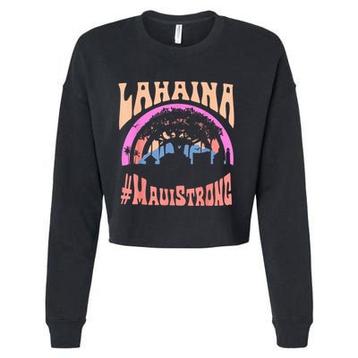 Pray For Maui Hawaii Strong Tee Apparel Matching Family Cropped Pullover Crew