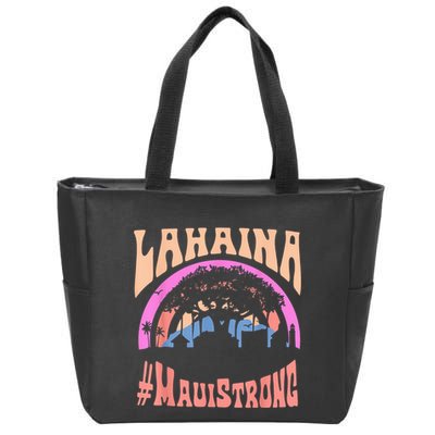 Pray For Maui Hawaii Strong Tee Apparel Matching Family Zip Tote Bag
