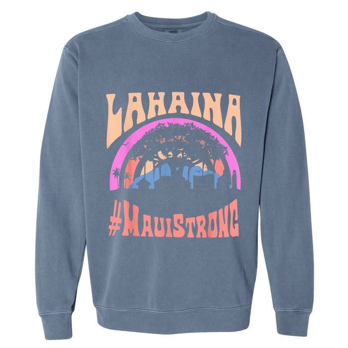 Pray For Maui Hawaii Strong Tee Apparel Matching Family Garment-Dyed Sweatshirt