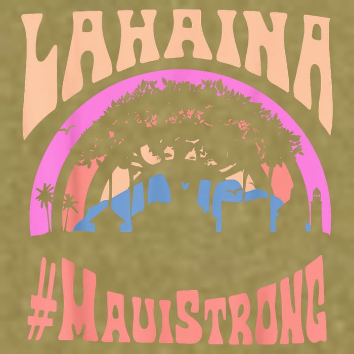 Pray For Maui Hawaii Strong Tee Apparel Matching Family Garment-Dyed Women's Muscle Tee