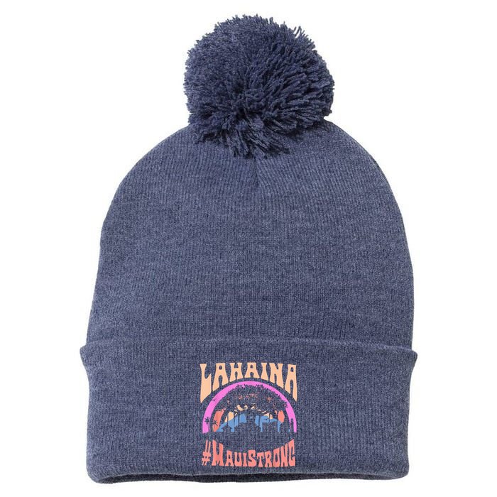 Pray For Maui Hawaii Strong Tee Apparel Matching Family Pom Pom 12in Knit Beanie
