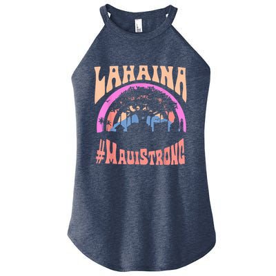 Pray For Maui Hawaii Strong Tee Apparel Matching Family Women's Perfect Tri Rocker Tank