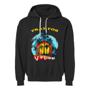 Pray For Maui Hawaii Strong Garment-Dyed Fleece Hoodie